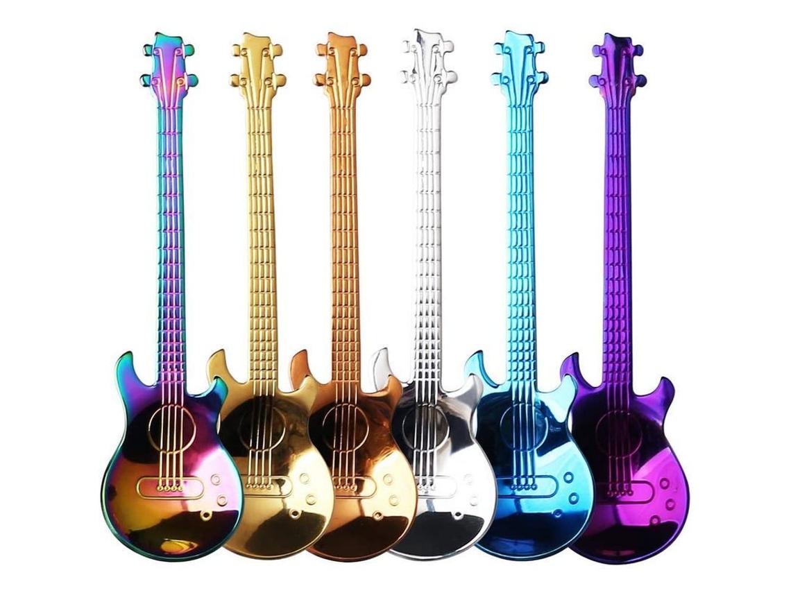 Cucharas De Café Musicales, 6 Piezas, Acero Inoxidable, Regalos Para Hombres, Hermoso Juego De Cucharas