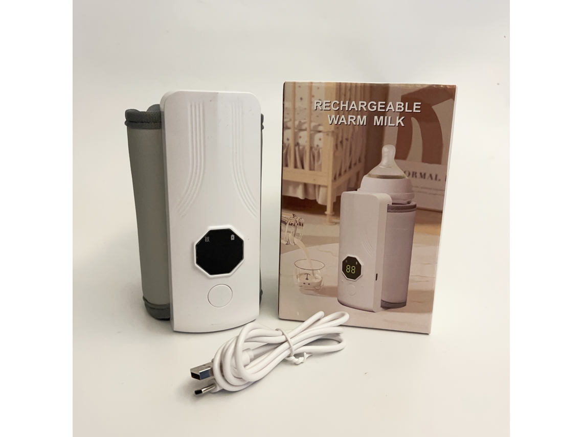 Calentador Portátil Para Biberones: Pantalla Lcd, Recargable Por Usb, Herramienta Calentar Biberones A Temperatura Constante, Ideal Niñ, Per