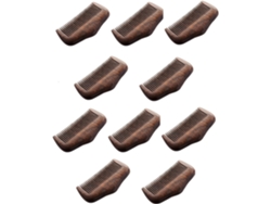 10 Peines De Bolsillo De Madera Verde Natural Con Dientes Súper Estrechos Y Antiestáticos Para Peinar La Barba Y El Cabello.