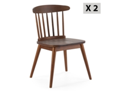 Conjunto de 2 Cadeiras Ben de Madeira Cor Noz VS VENTA-STOCK 55 x 52 x 80