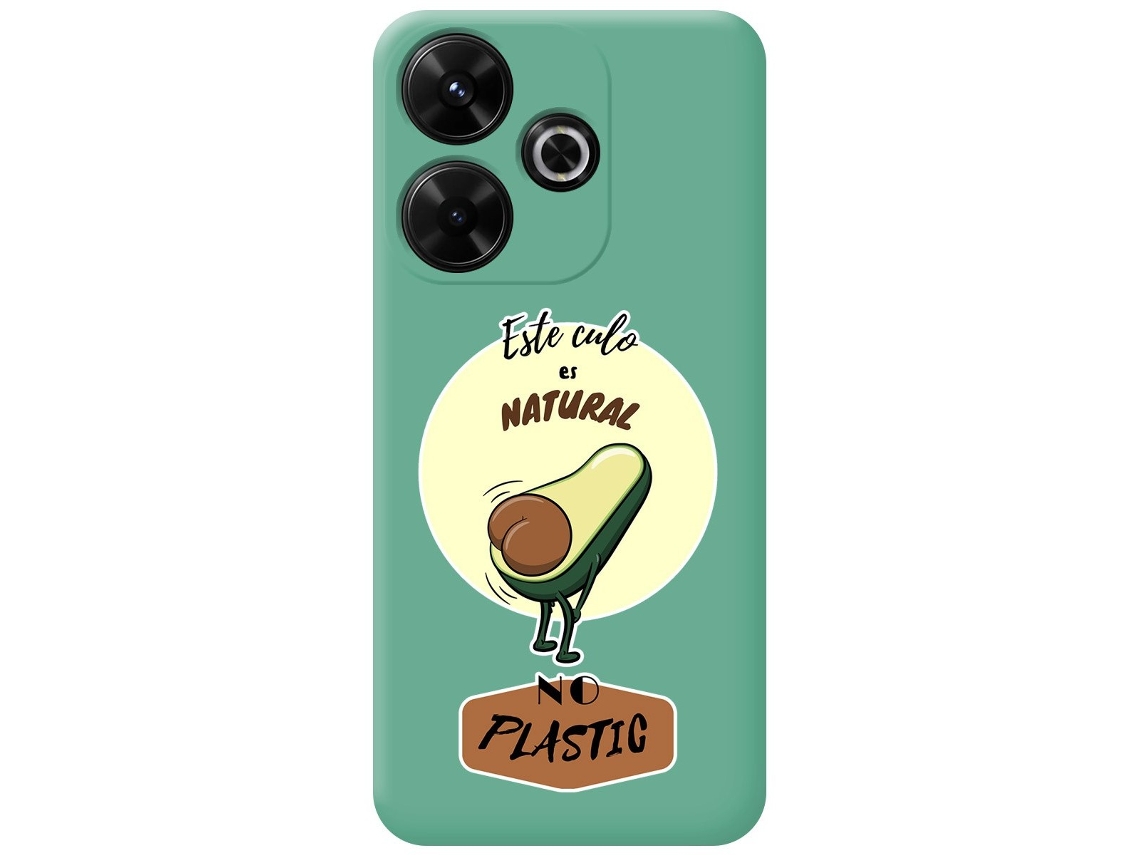Funda Diseño Culo Natural para Xiaomi Redmi 13 4G TUMUNDOSMARTPHONE Silicona Líquida Verde