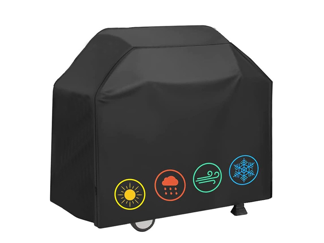 KOFIHETY Cubierta para Barbacoa Exterior 210D Oxford, Cubierta para Parrilla Antiviento/Anti-UV/Impermeable/Resistente a la Humedad/Polvo, Ajustable a la Mayor