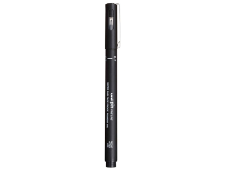 Marcador UNI Fine Liner Pin Pigmentado punta de 7 mm (Negro)