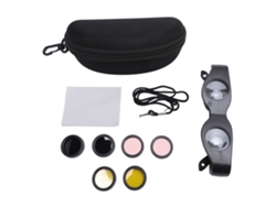 Gafas Binoculares 3x Lente Hd Con 3 Filtros De Color Enfoque Ajustable Para Pesca Observación De Aves Deportes Conciertos Ópera Tv Turismo