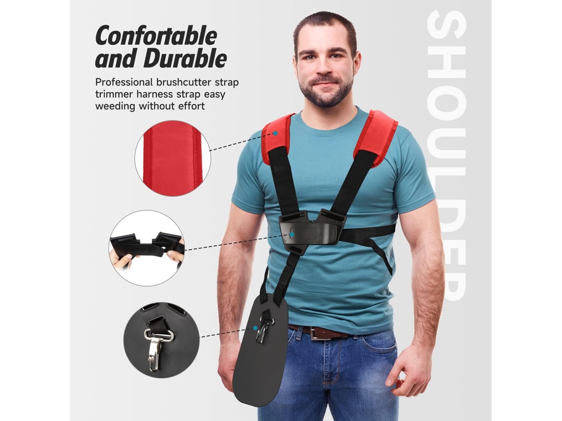 Bolsa De Transporte Para Cortadora De Césped Arnés Cinturón De Hombro Doble Nylon Duradero Ajustable Stihl