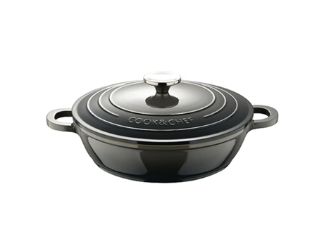 Olla con Tapa de Cristal BERGNER Excalibur Ø 24 cm Aluminio fundido 2,3 L