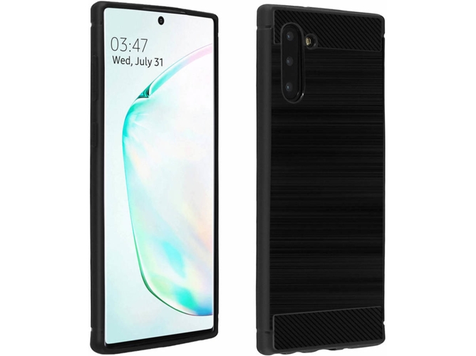 Carcasa Samsung Galaxy Note 10 AVIZAR Silicona Negro