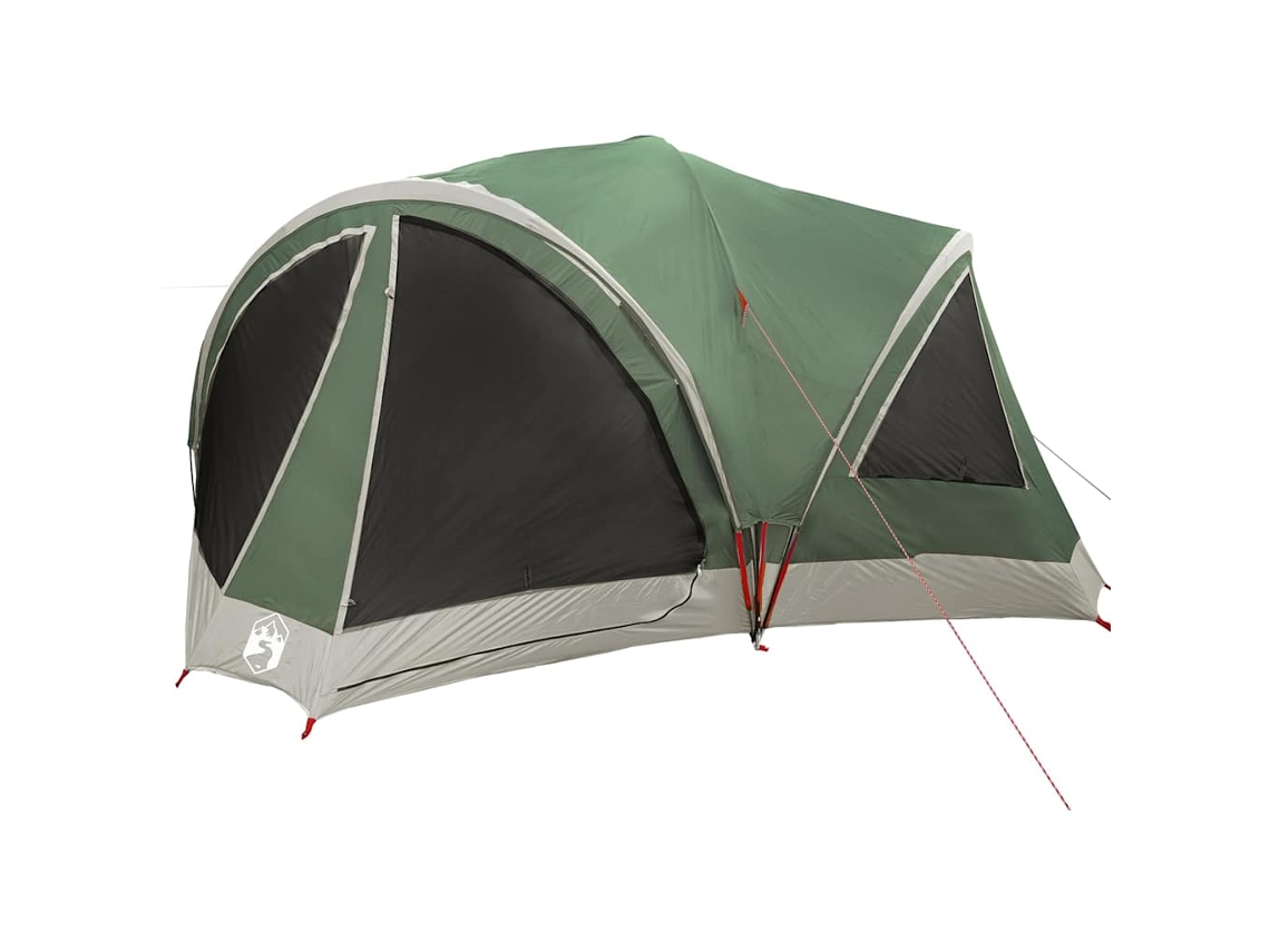 Tienda de campaña familiar Vidaxl, tafetán verde (460 x 430 x 214 cm)