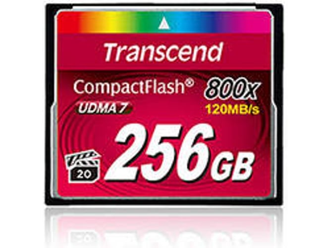 Tarjeta de Memoria TRANSCEND 256GB 800x CF