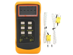 Termómetro Digital De Doble Canal Dt6802 Para Medición De Temperatura Interior Y Exterior - Portátil
