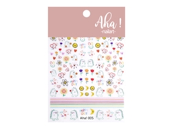 Pegatinas de uñas con diseño de grafiti, autoadhesivas abstractas con rostro de mujer, rosa y hojas, decoración de uñas para mujeres y niñas.