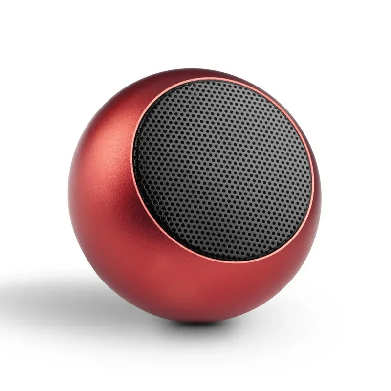 Mini Altavoz Inalámbrico Bluetooth (rojo), Para Coche, Graves Potentes, Sonido De Alta Calidad, Carcasa Metálica, Portátil.