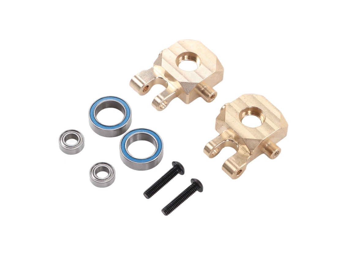 2 Piezas Copa De Dirección De Latón Con Rodamiento Accesorio Para Coche Rc Traxxas 1/18 Control Remoto