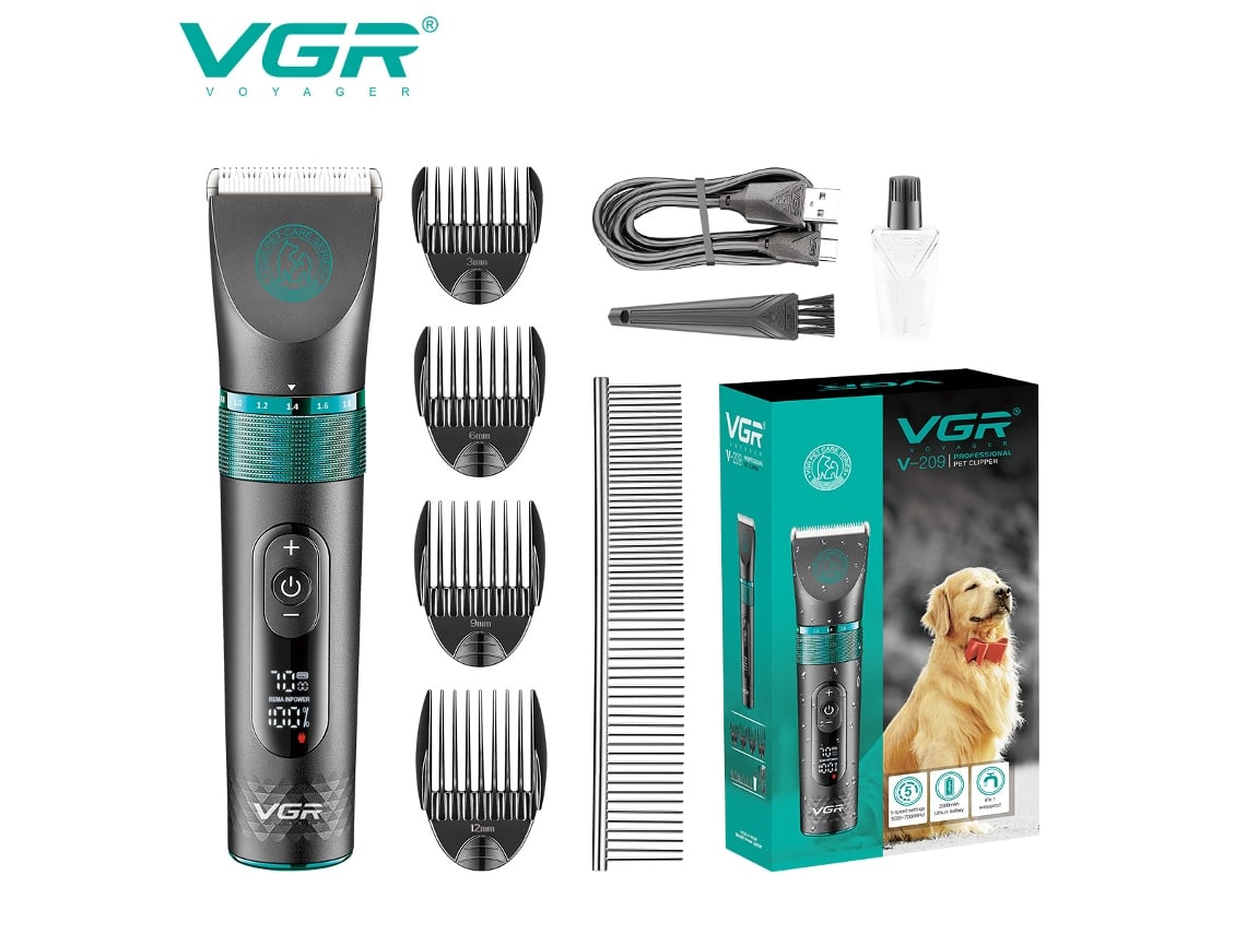 Cortapelos Eléctrico Para Mascotas, Lavable,con Pantalla Digital,para Gatos Y Perros, Adecuado Para Recortar El Pelo De Las Patas Y Del Perro.
