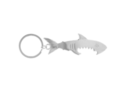 Llavero con forma de pez y abrelatas, fabricado en aleación de metal, para bolsas de regalo promocionales.