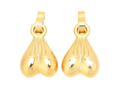 Accesorios para zapatos, bolas de ABS doradas, juego navideño de 2 unidades