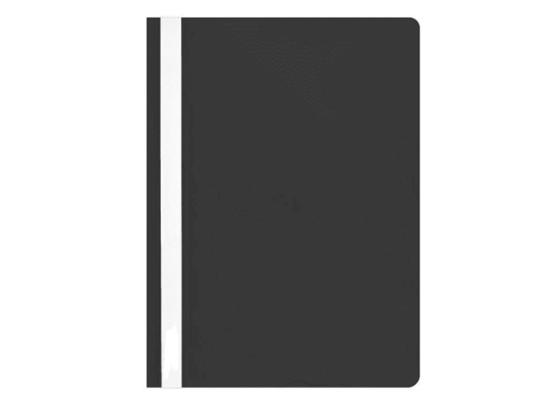 Carpeta De Plástico Tamaño A4, Color Negro