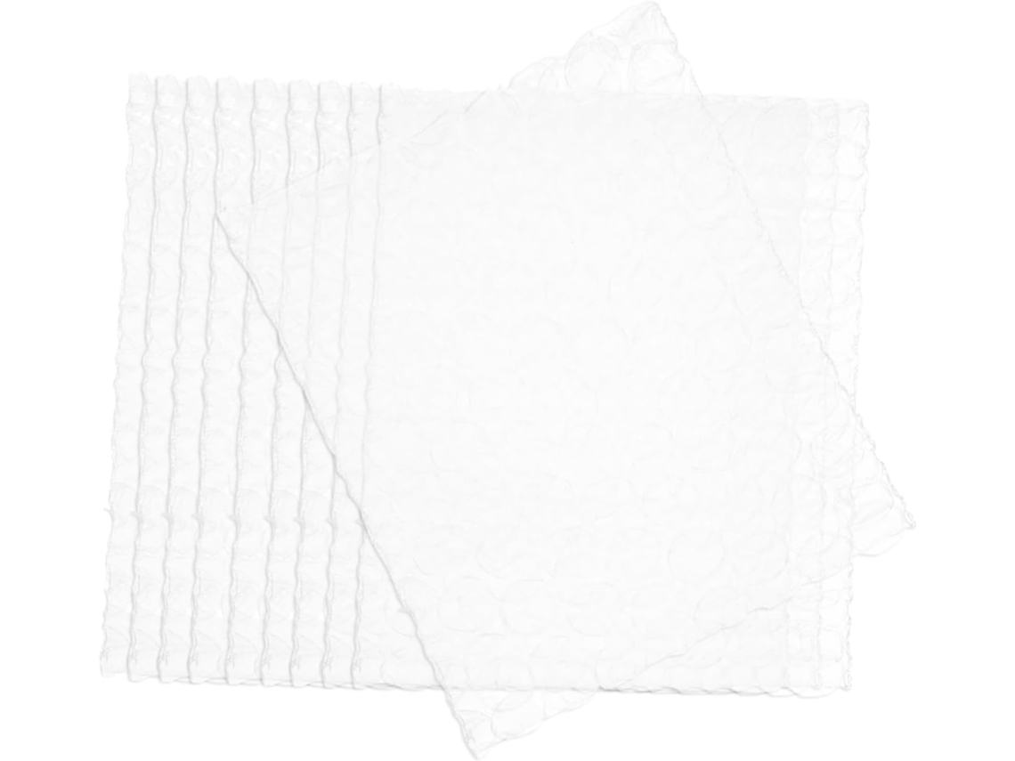 Paquete De 100 Bolsas De Plástico De Burbujas De Pe Para Embalaje Y Amortiguación Prácticos.