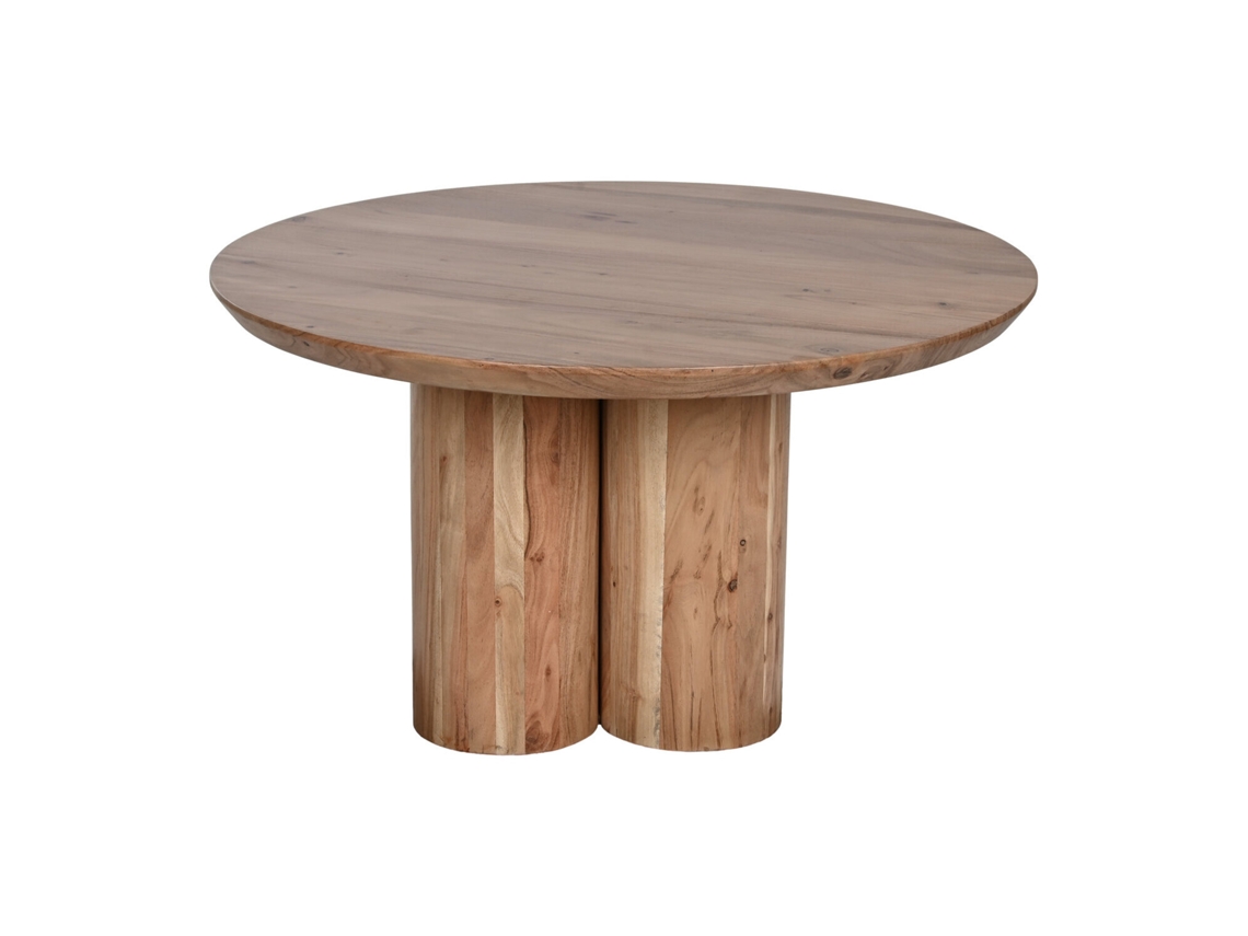 Mesa Centro Acacia Natural 80x80x45cm