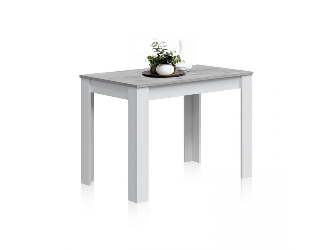 Mesa de comedor Cloe Blanco - Cemento 109 x 78 x 67cm cm