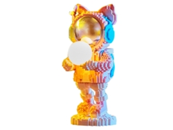 Bloques de construcción LED de astronauta, 2200 piezas, decoración infantil.