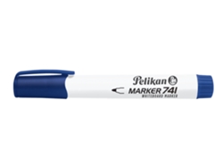 PELIKAN 741 Marcador 10 Piezas Punta Redonda Azul