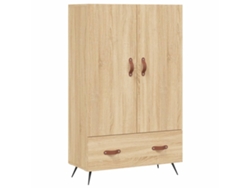 Aparador Alto Madera De Ingeniería Roble Sonoma 69,5x31x115 Cm