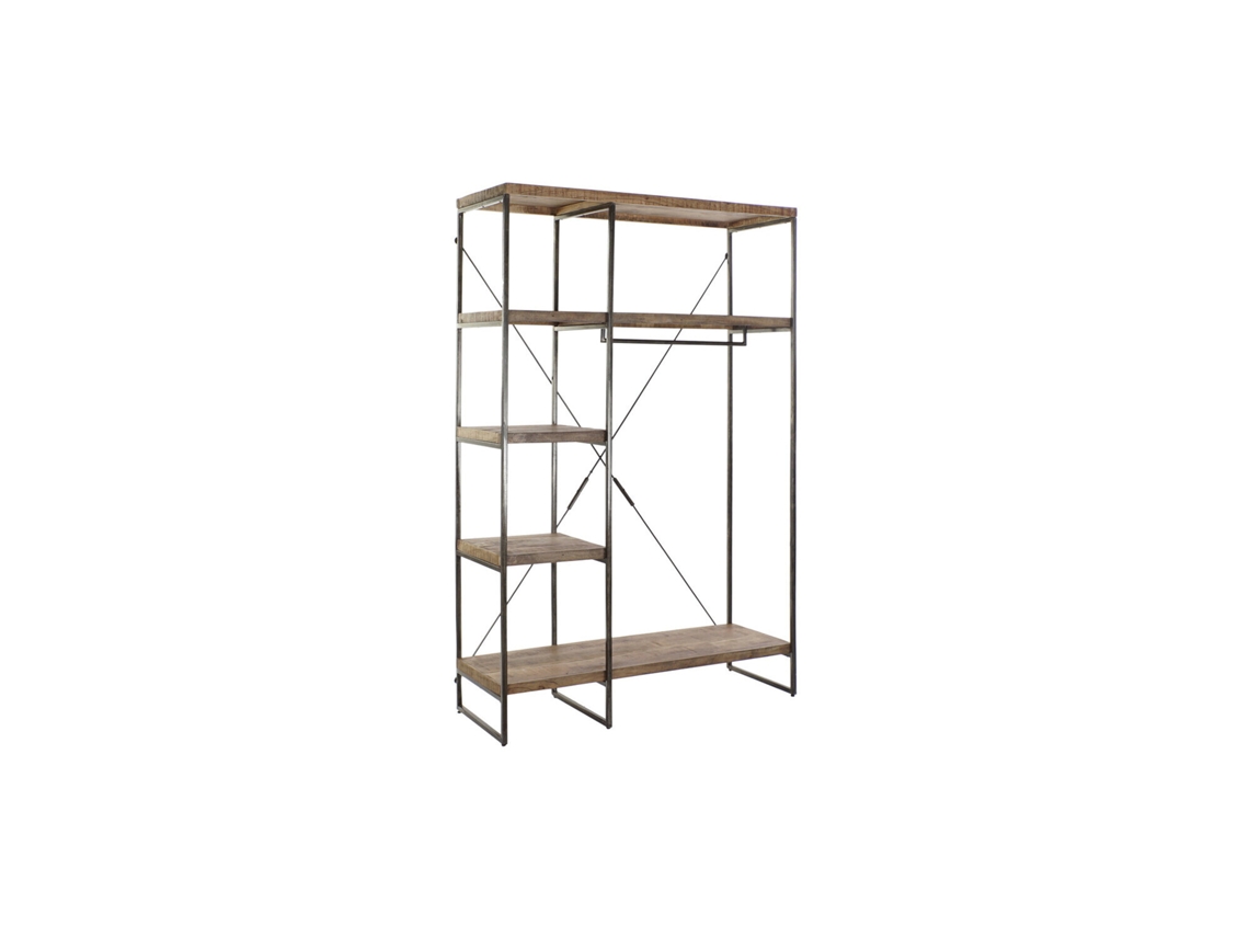 Perchero Mango Metal Vestidor Natural 130x47x205cm