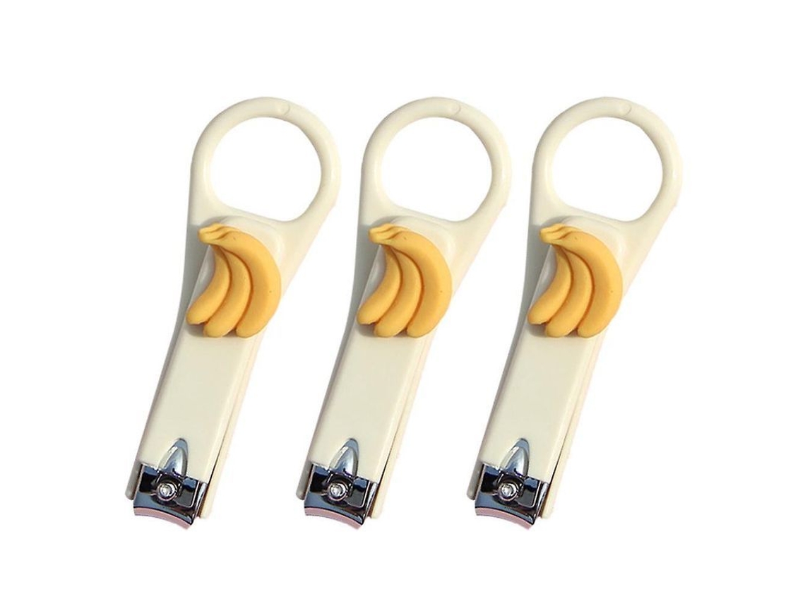 Tijeras De Uñas Plegables Con Diseño De Dibujos Animados, Portátiles Y Duraderas, Para Hombres, Mujeres Y Niños, 3 Unidades.