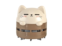 Aspirador de pó de mesa fofo, mini aspirador de pó com teclado recarregável USB, aspirador de pó de mesa sem fio e Girl 