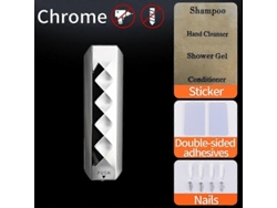 Dispensador de jabón líquido para baño de pared de 350 ml sin clavos, dispensador de champú, accesorios de baño Rosewell
