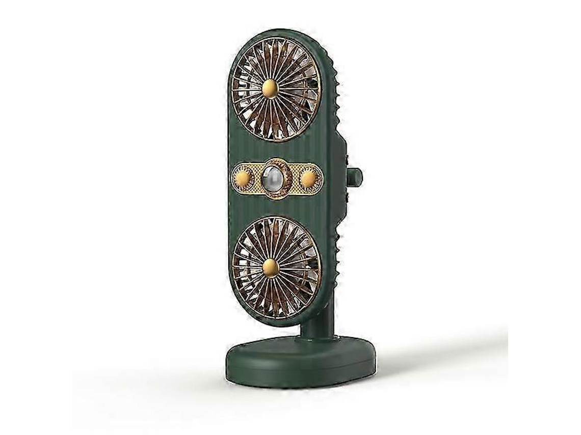 Ventilador Portátil Recarregável Via Usb Com Clipe Duplo