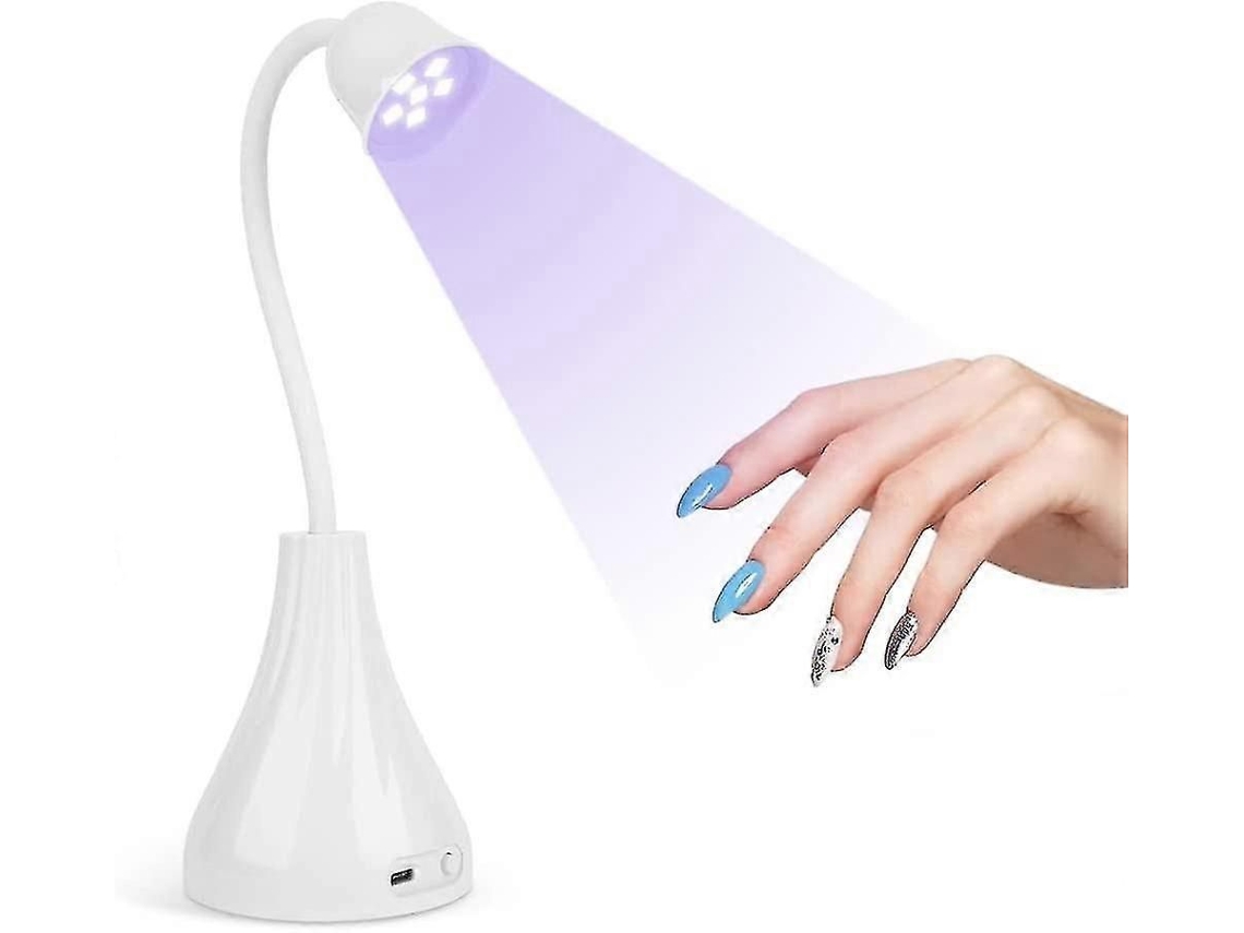 Lámpara de uñas LED UV, mini Lotus, luz manos libres, secador de uñas giratorio, lámpara de secado rápido para esmalte de uñas GOKOCO