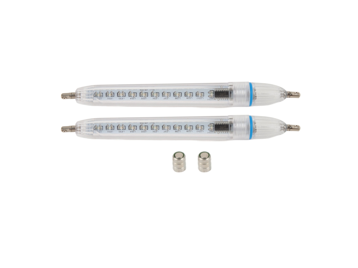 2 Luces Led Subacuáticas Para Pesca Nocturna, Luz Para Cebo Más Ligera, Impermeables, Intermitentes, Atractivas En Color Azul.
