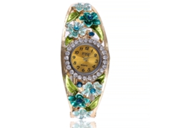 Reloj De Pulsera De Cuarzo De Cuero Para Mujer Zhoulianfa Coreano Con Imagen De Dibujos Animados Zlf00194-j Azul