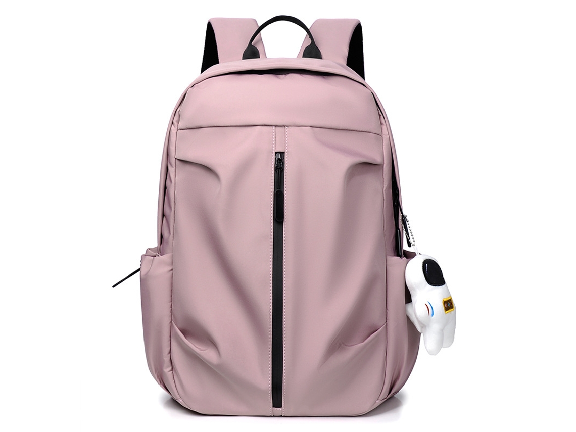 Mochila escolar, mochila rosa de gran capacidad