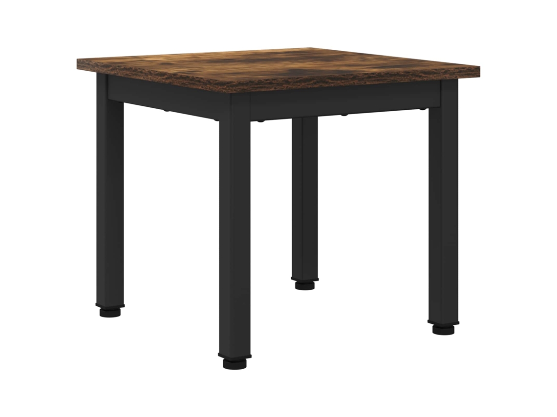 Mesa de centro en madera procesada de roble ahumado MAISON EXCLUSIVE 40x40x36 cm