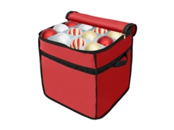 Bolsa transparente portátil para guardar coronas navideñas