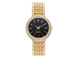Relógio Feminino De Pulso Com Padrão Animal Na Face E Pulseira De Couro (preto)