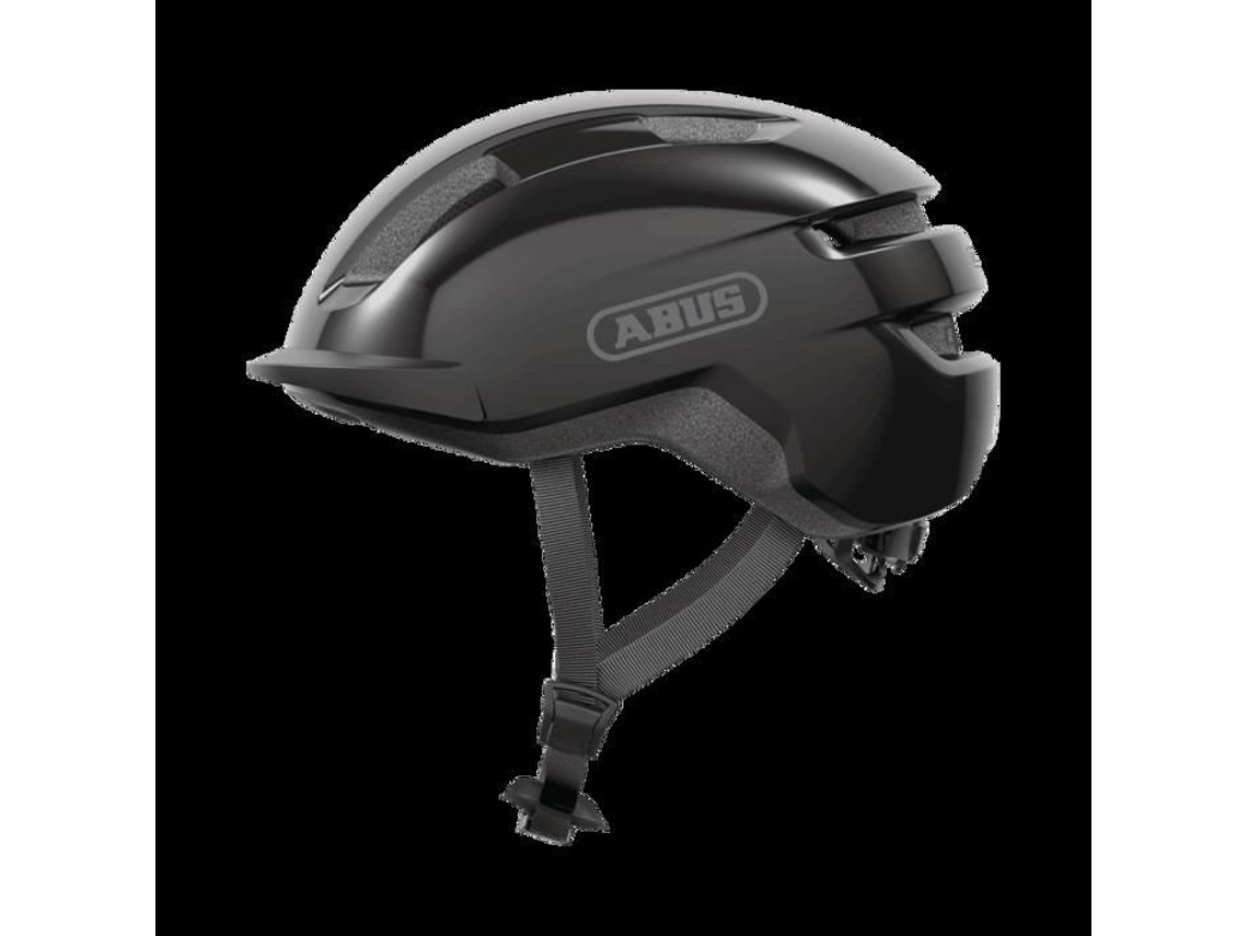 Casco urbano Abus Purl Y, negro brillante, ajustable, certificado NTA 8876