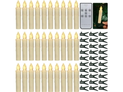 Juego De 30 Velas Led Para Árbol De Navidad, Sin Llama, Con Control Remoto/temporizador/accesorios De Decoración Navideña.