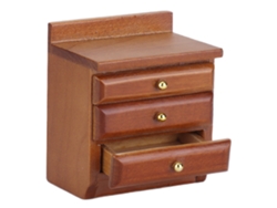 2026-mesa De Noche Para Casa De Muñecas 1:12, Mueble De Madera Exquisito, Accesorio Decorativo Para Miniatura