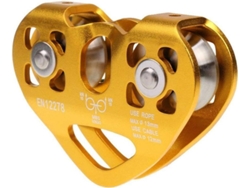 VVJIJILLY Roldana Metálica 10,6 X 7,2 30kn Roldana Dupla Em Alumínio Para Cordas 8 13mm Para Diy