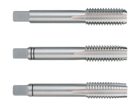 RUKO-230450-Juego de 3 machos para roscar a mano M DIN 352 HSS rectificados Rosca M45
