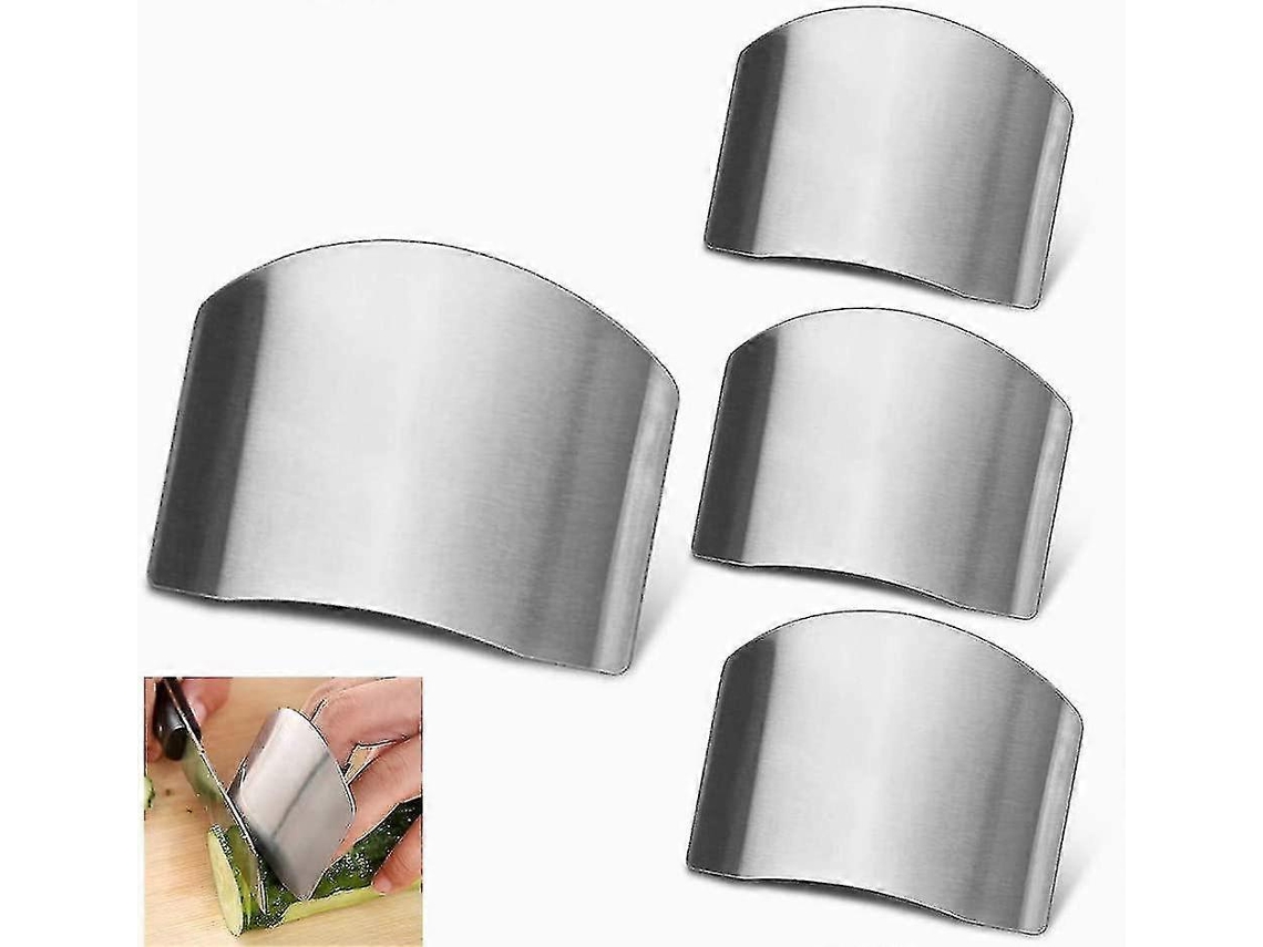 Rebe-4 Protectores De Dedos De Acero Inoxidable Para Cortar Verduras En La Cocina
