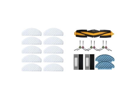 Accesorio Aspiradores ECOVACS 10 paños ecovacs deebot t8 cepillos con filtro hepa