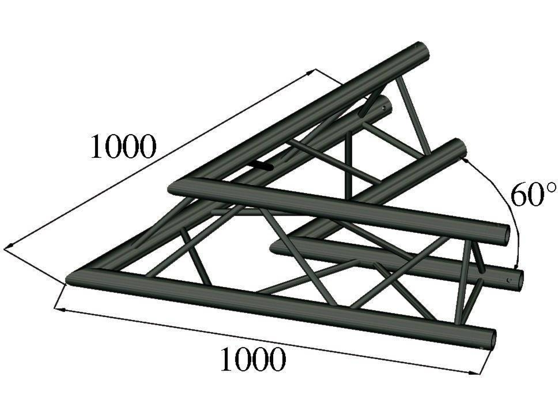 Armadura ALUTRUSS S-PAC 20 2 Vías 60°