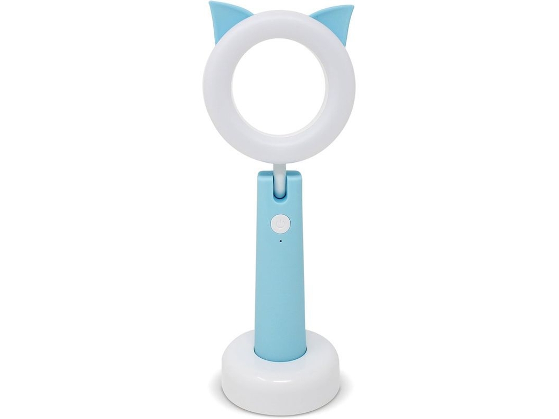 2026-lâmpada De Escritório Animal Led Para Crianças Com 3 Modos, Regulável, Usb E Temporizador De Desligamento Automático (gato Azul)