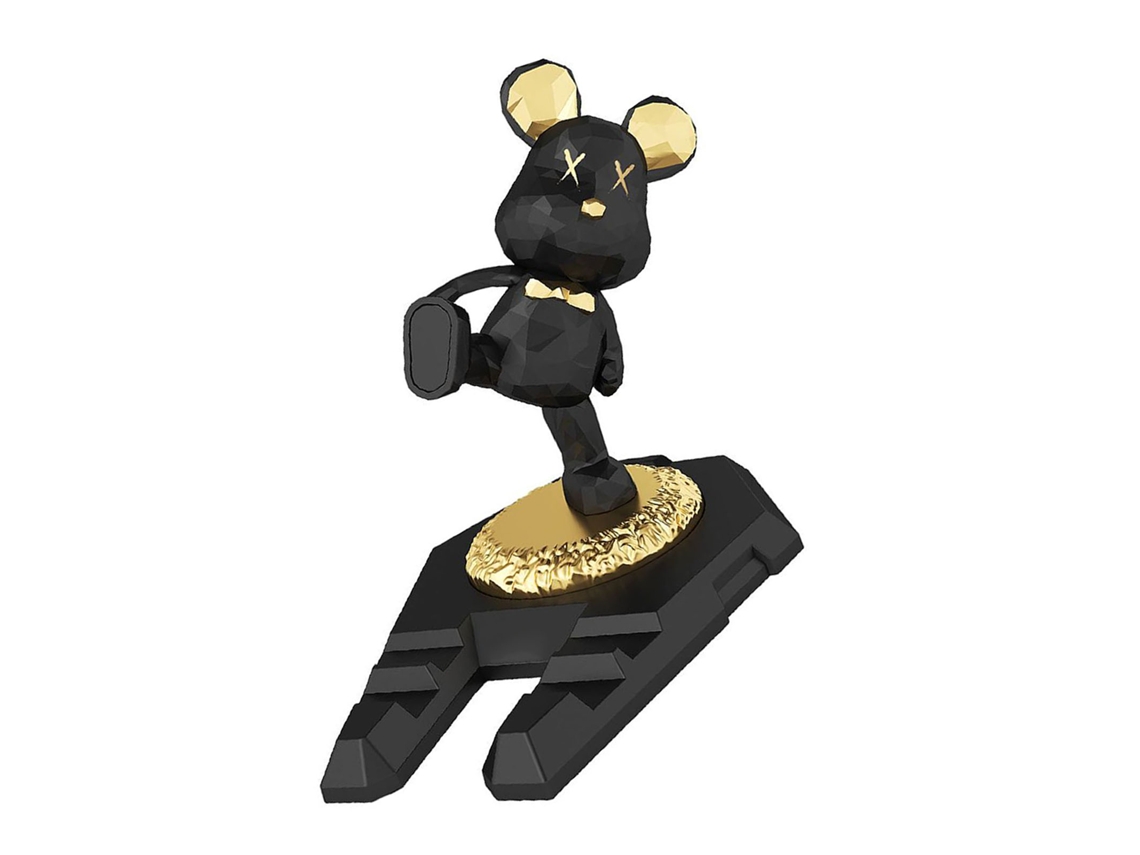 2026-soporte Para Teléfono Oso Lindo Multifuncional Portátil Para Celular Y Tablet De Escritorio Negro