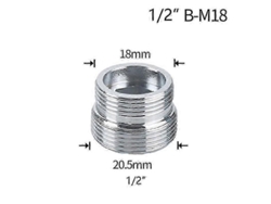 Adaptador De Válvula De Agua De 1/2" Con Conector Para Reparación De Cables De Latón M16, M18, M20, M22, M24 Y M28 Para Cocina Y Baño.